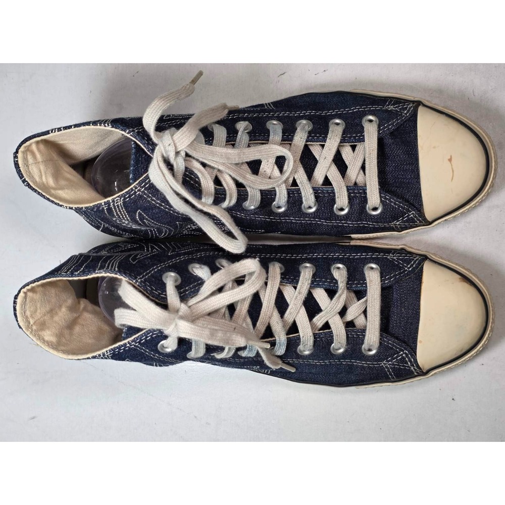 Converse Chuck Taylor All‎ Star Men's Sneakers Size 11 Women's 13 Navy Denim Y2K - Picture 12 of 15